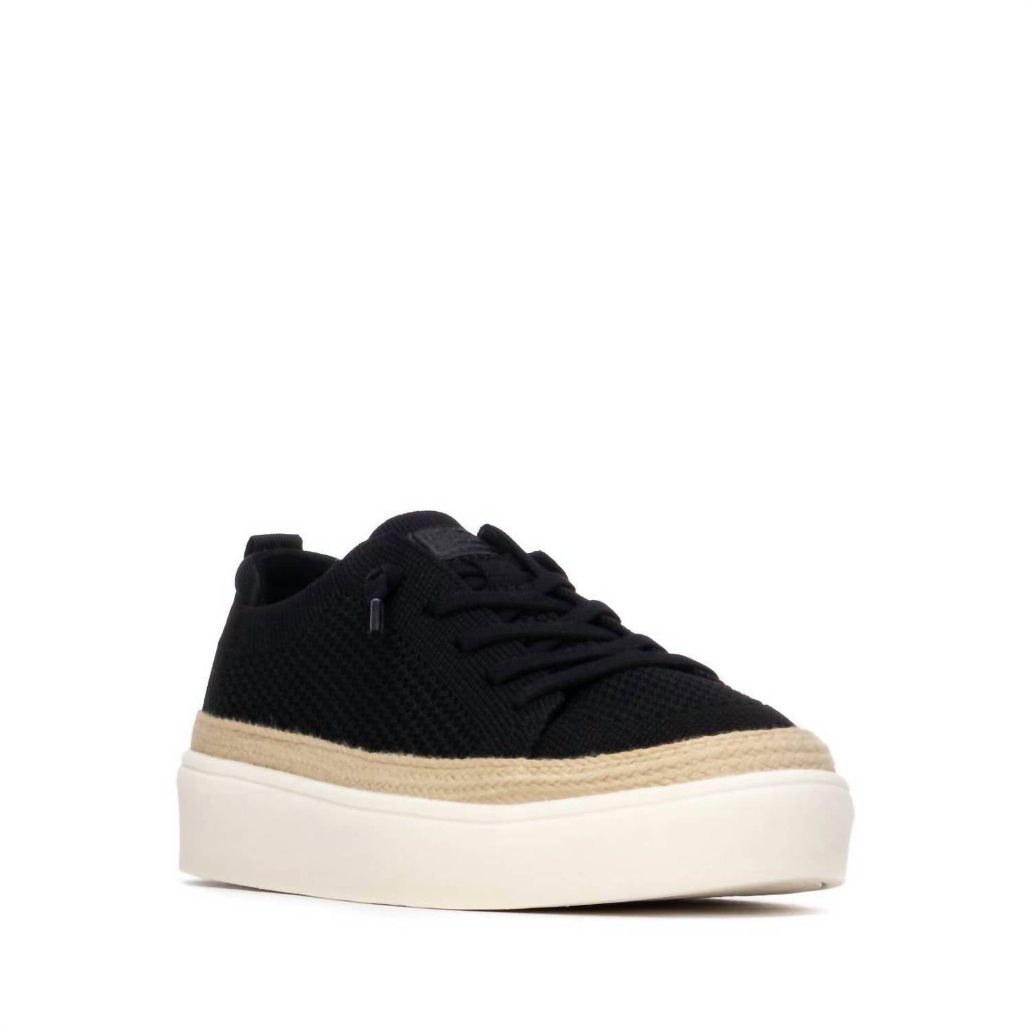 Xti Women's Refresh Textile Shoes in black - women's sneaker - view 8