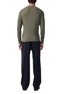 NN07 Kevin Crew Sweater in capers - men's sweater - alternate view