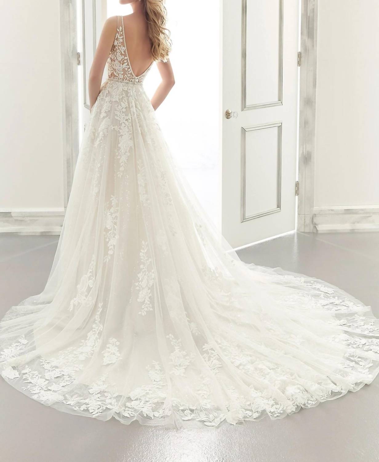 Morilee - Ana Plunging Neckline Wedding Dress