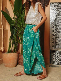 Bucketlist - Soft Smocked Waistband Wide Leg Pants