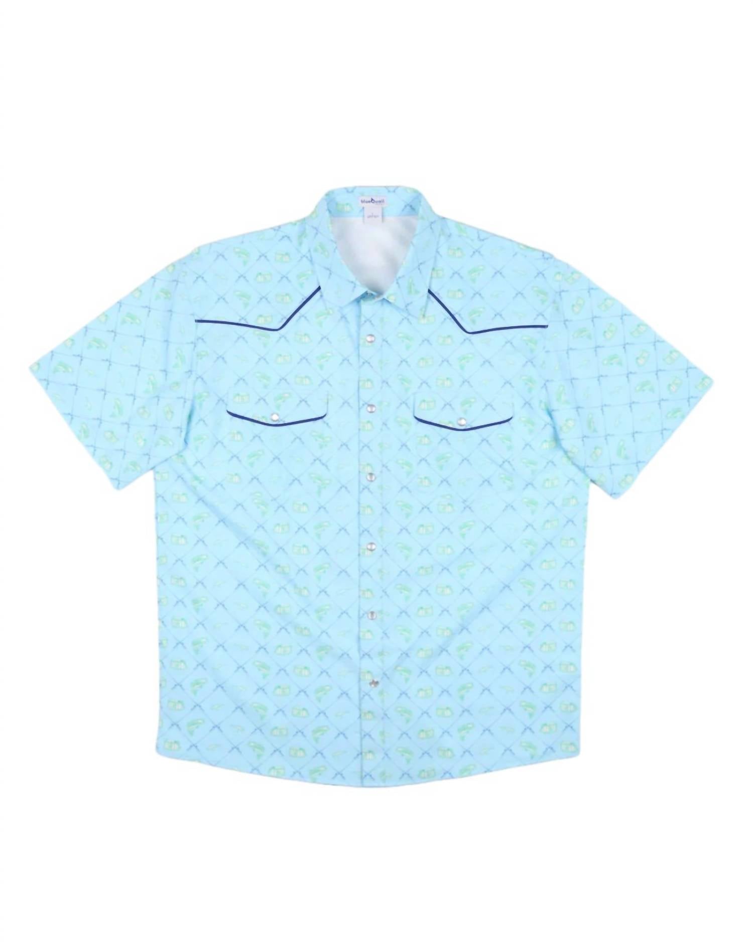 Blue Quail Clothing Co. - Fisherman Pearl Snap Short Sleeve Shirt