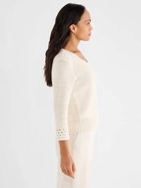 Nic + Zoe - Edged Pop Stitch Sweater