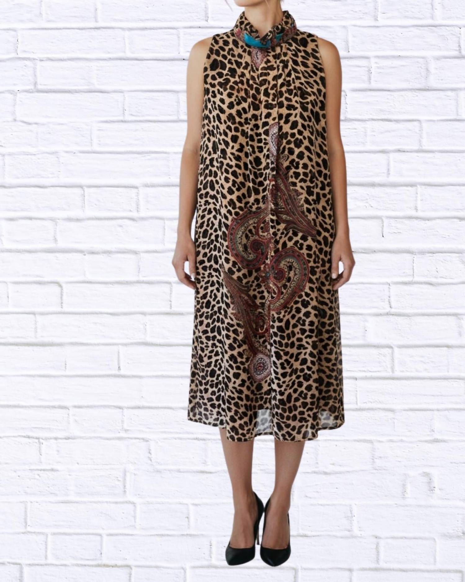 Diva Usa - Print Sleeveless Maxi Dress