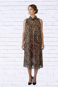 Diva Usa - Print Sleeveless Maxi Dress
