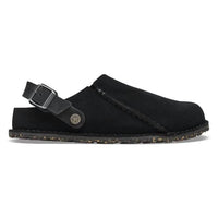 BIRKENSTOCK Women's Lutry Suede Clog in black - women's shoe