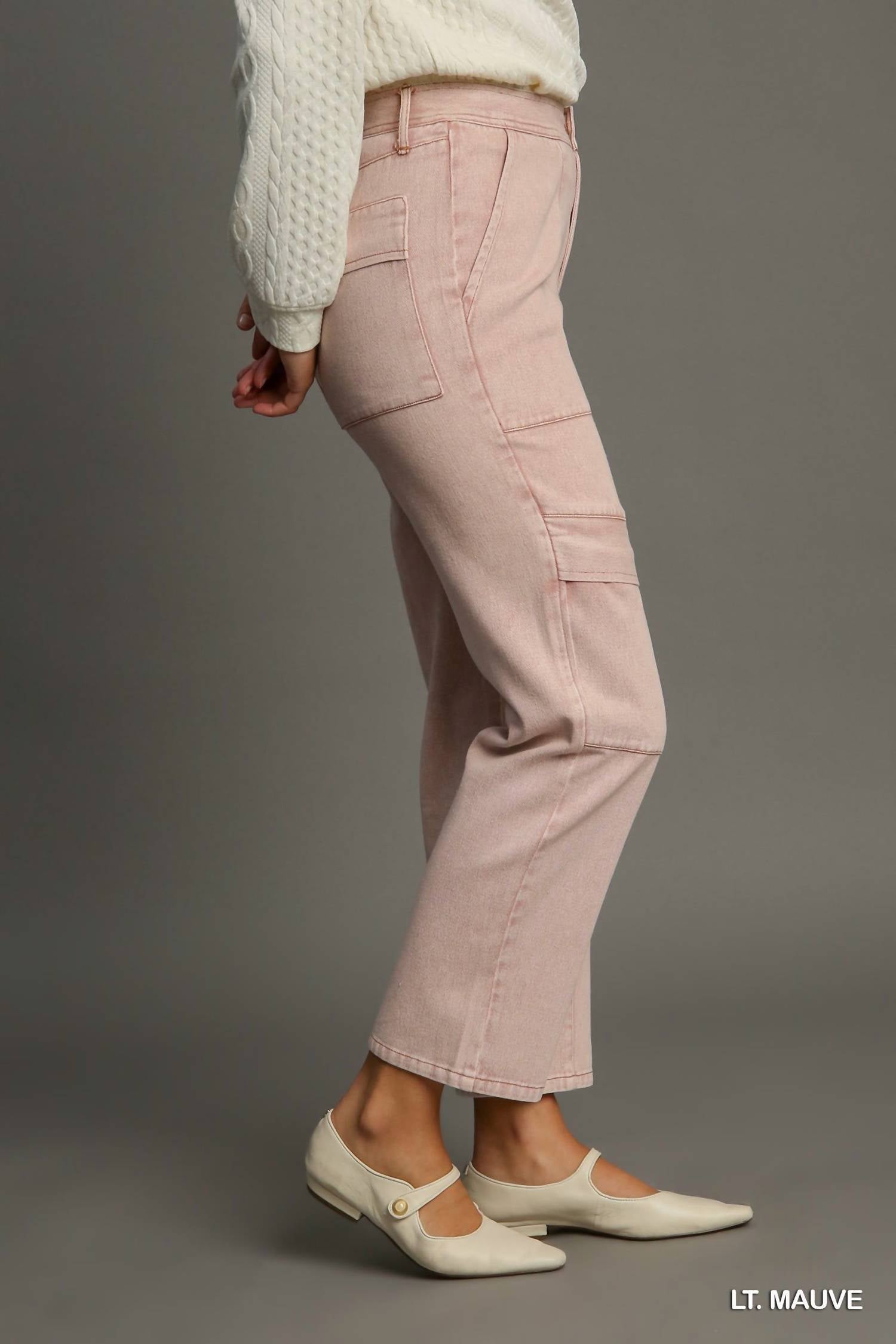 Umgee - Cargo Denim Pants