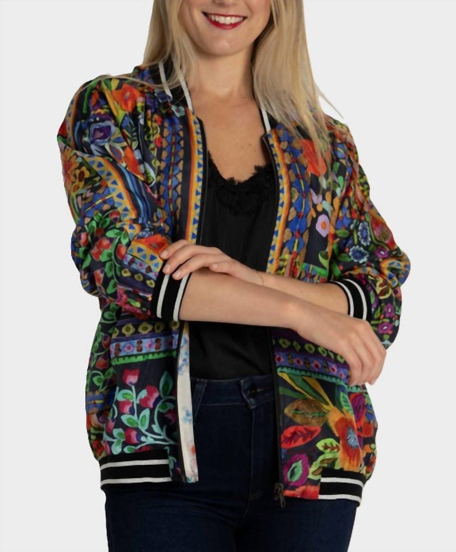 Johnny Was - TASHA BOMBER JACKET (REVERSIBLE)