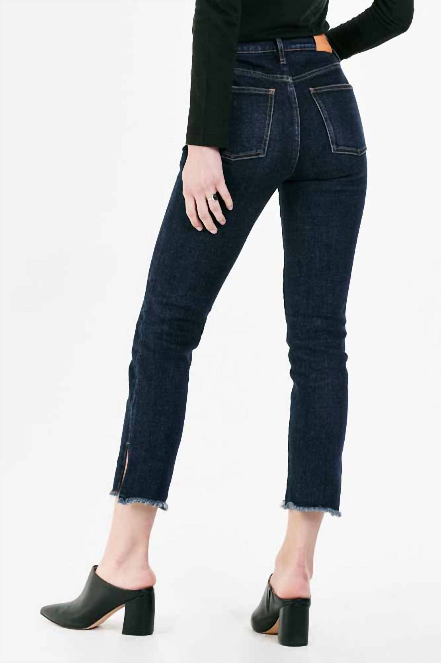 DEAR JOHN DENIM Stella Super High Rise Cropped Jeans in medlin - women's jeans - alternate view