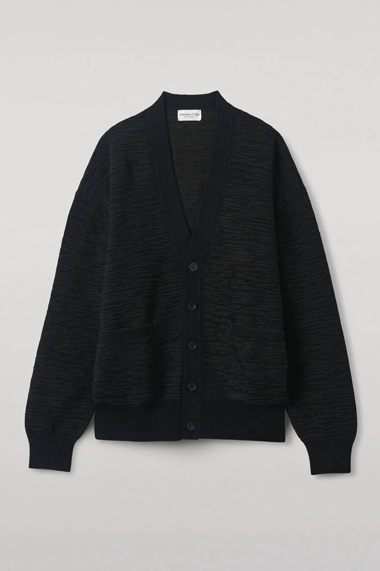 Johnstons Of Elgin - Plaited Textured Vee Cardigan