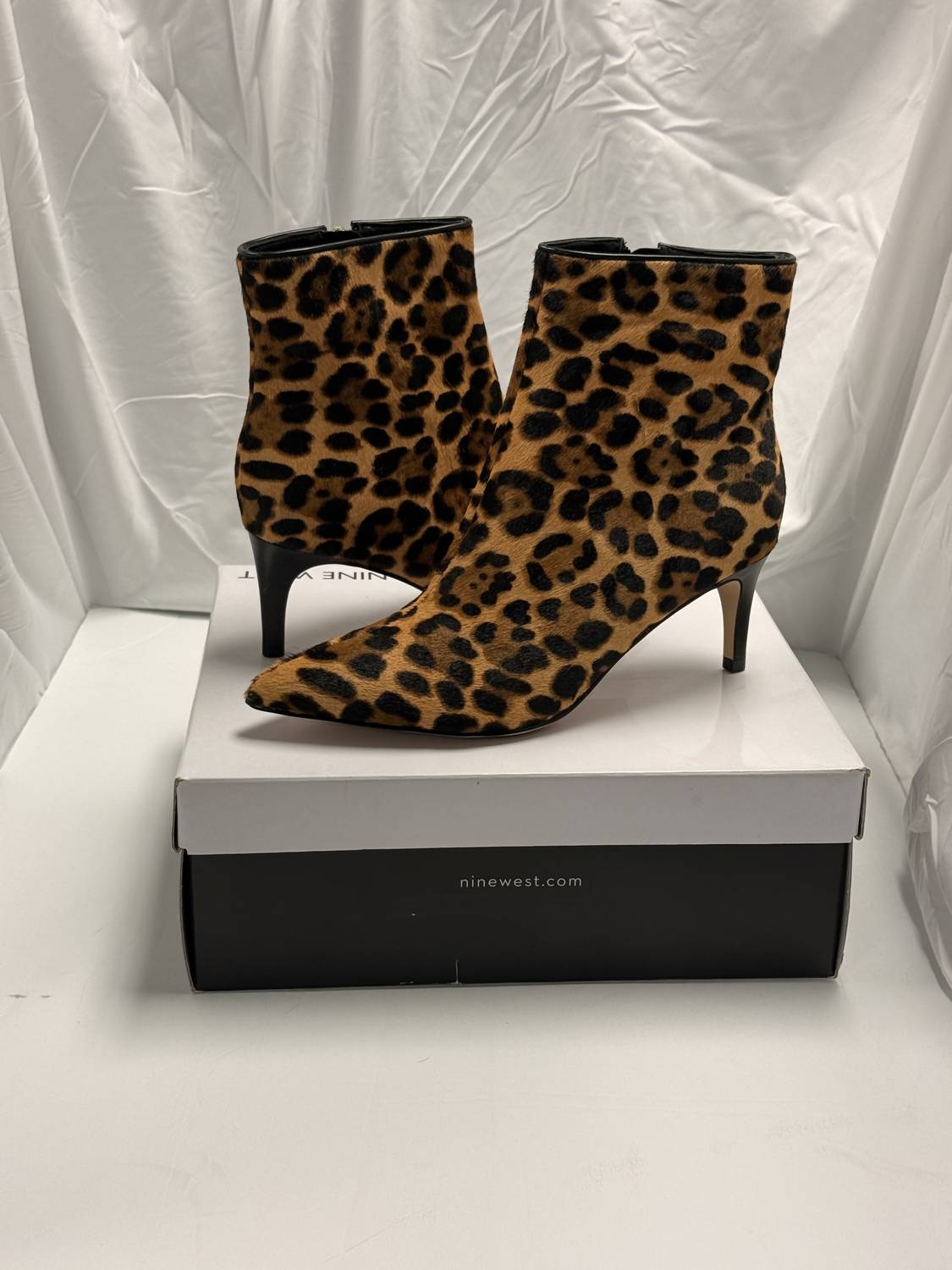 Nine West Women's Sheebap Dress Booties in dark natural leopard - women's shoe