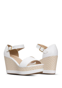 Andrea Women's Wedge Heel Sandal in white - women's sandal - view 4