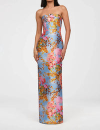 Theia - Cleo Strapless Column Gown