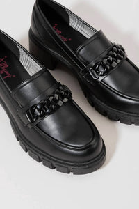 Jellypop - Women's Una Chunky Chain Loafers
