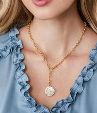 spartina 449 Women's Orla Round Necklace in gold - women's jewelry - alternate view