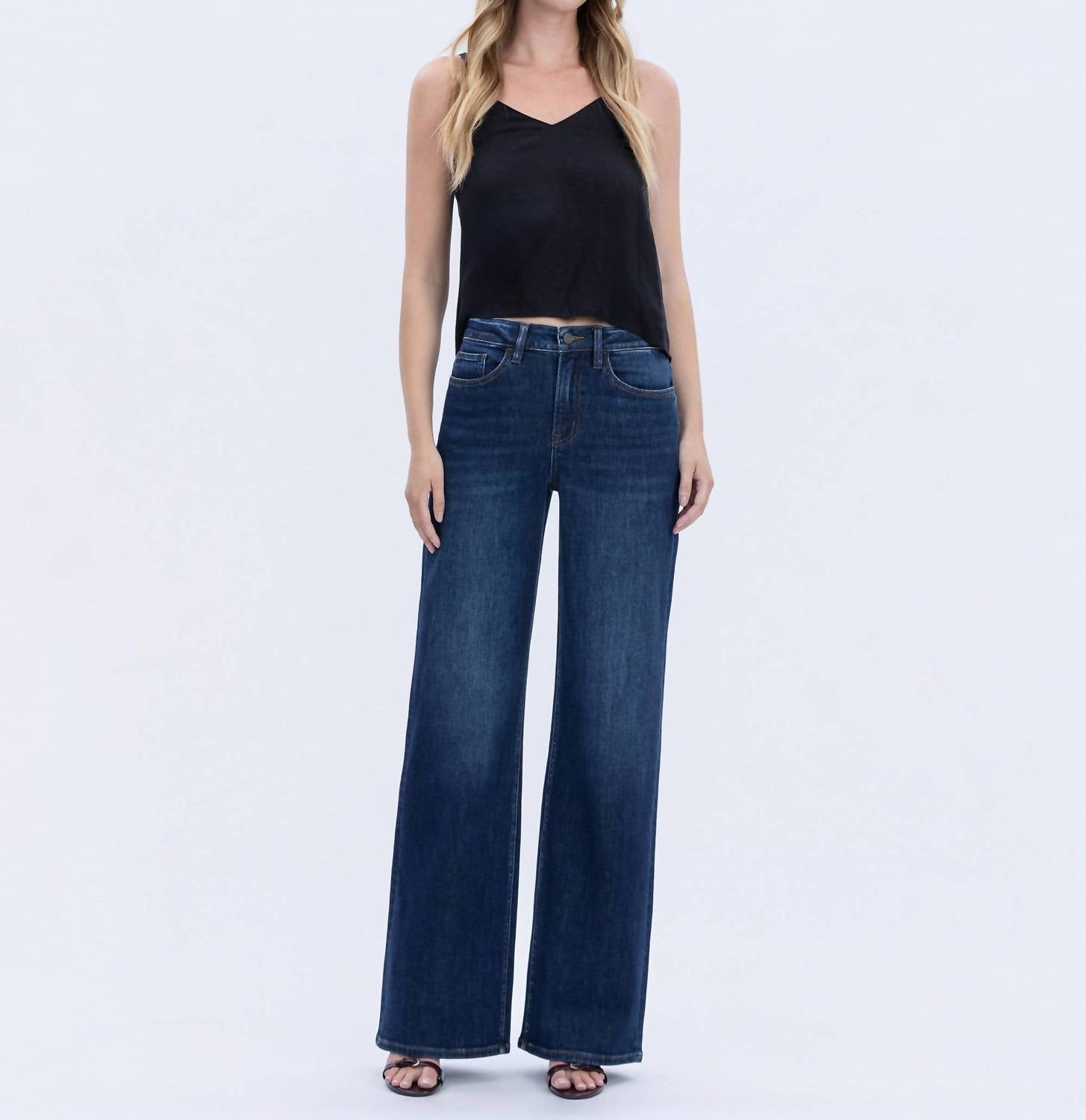 Vervet By Flying Monkey - Olivia Jewel High Rise Full Length Jeans