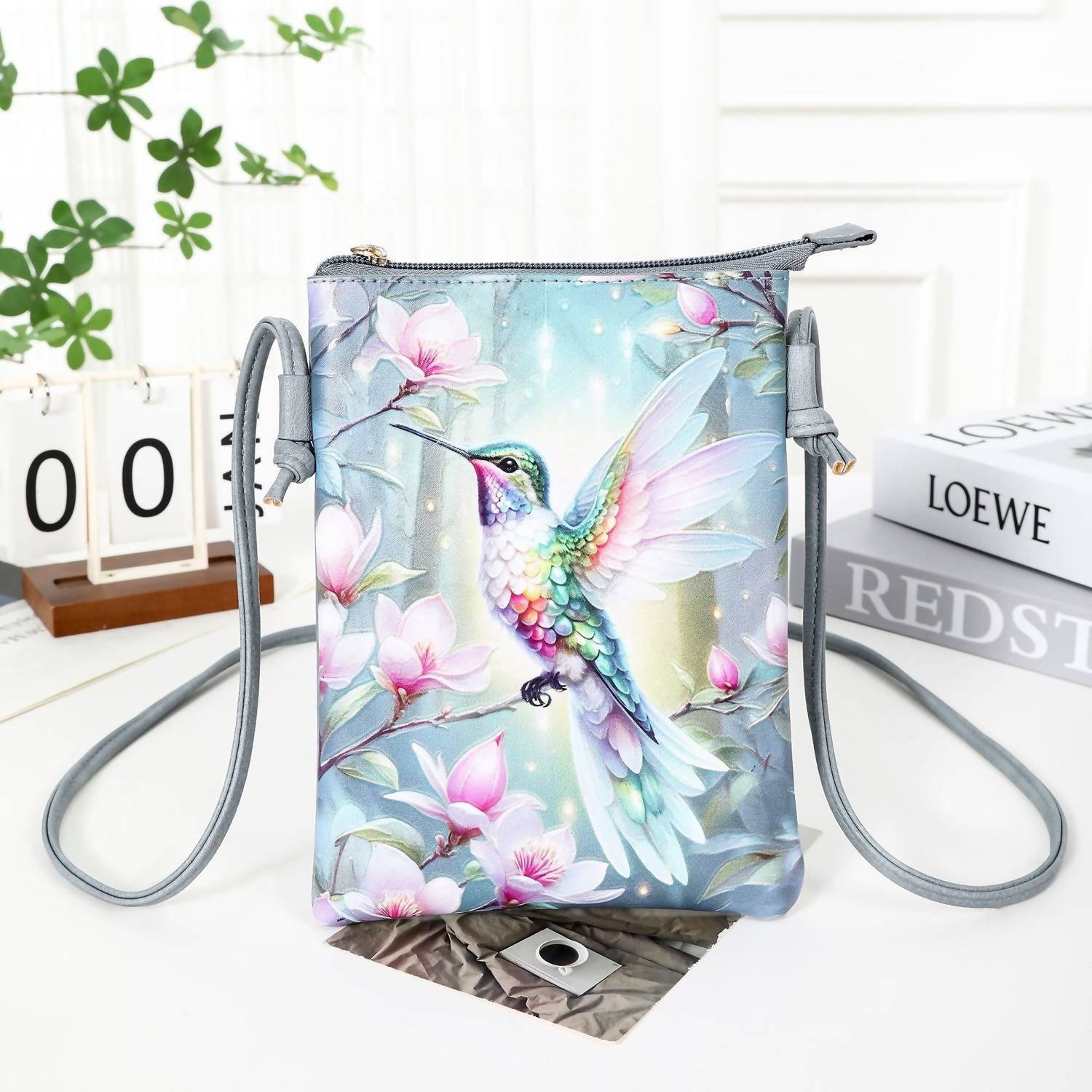Shine Mark Accessories - Women's Whispering Wings Crossbody Cell Phone Bag
