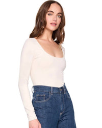 Susana Monaco - Scoop Front Long Sleeve Top