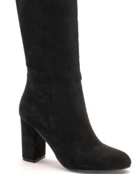 Corkys Footwear Women's Two Faced Suede Boots in black - women's shoe - detail view