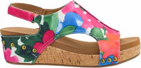 Corkys Footwear Women's Volta II Wedge in flowers - women's sandal