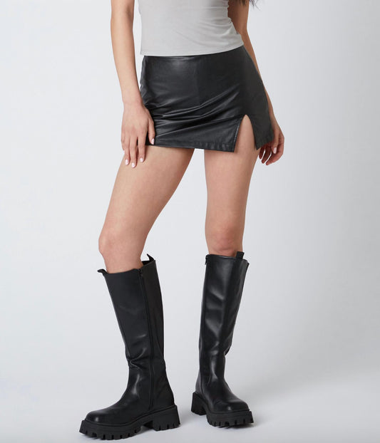 Cotton Candy La - Side Slit Mini Skirt