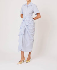 Rosie Assoulin - Gathered Ruffle Shirt Dress