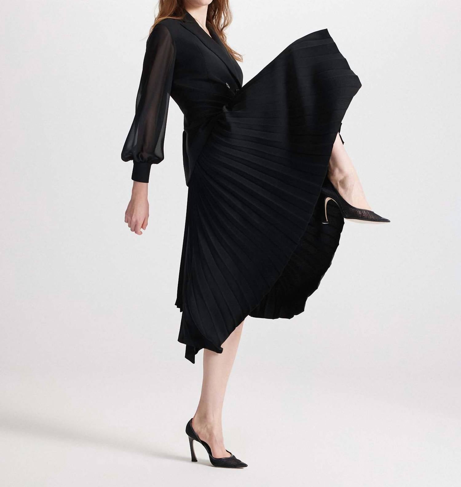 Theo The Label - Atlas Pleated Dress