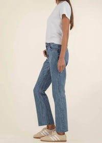 KUT FROM THE KLOTH Kelsey High Rise Ankle Flared Jeans in a bloom - women's jeans - alternate view