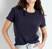 American Vintage Sonoma Short Sleeve Tee in navy blue - women's t-shirt