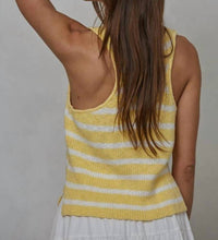 By Together - Manchester Striped Sleeveless Knit Top
