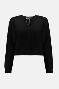 Joseph Ribkoff - Rhinestone Bow Cardigan