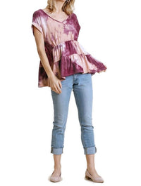 Umgee - Tie Dye Babydoll Top