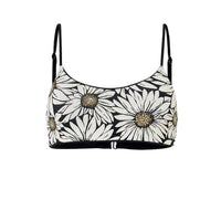 MAAJI Women's Lanai Top in black flowers - women's swimwear
