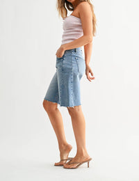 Just Black Denim - Seamed Longer Short