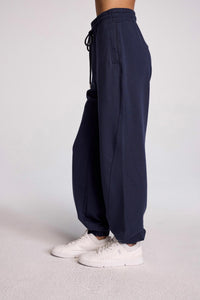 sundays Blake French Terry Jogger in navy - women's pants - alternate view