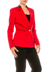 Peter Nygard - Long Sleeve Button Front Blazer