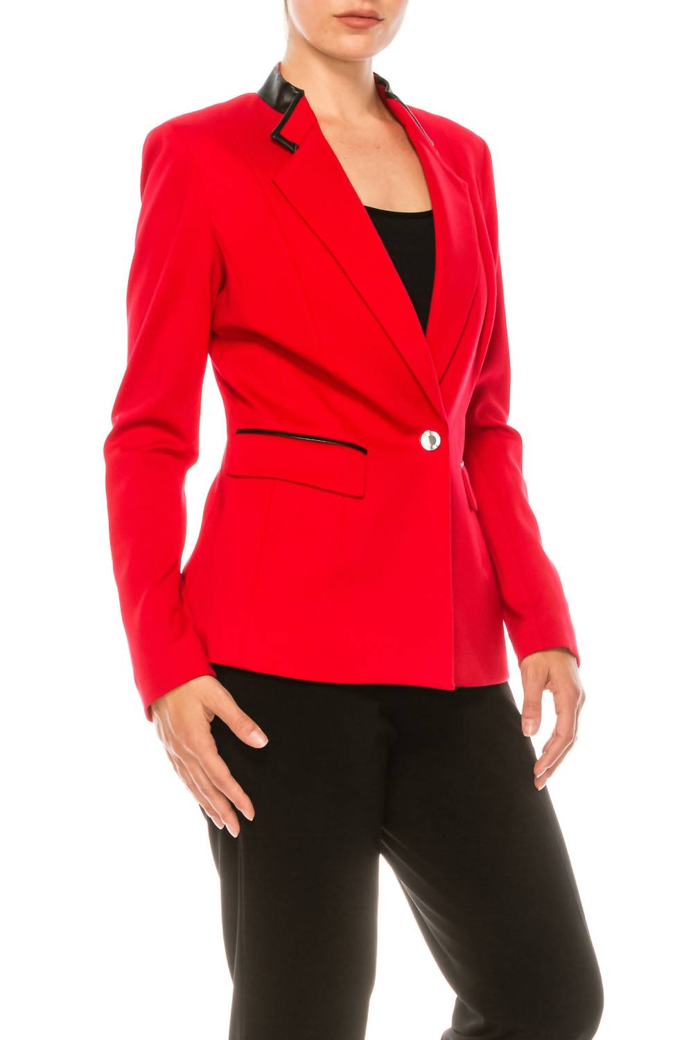 Peter Nygard - Long Sleeve Button Front Blazer