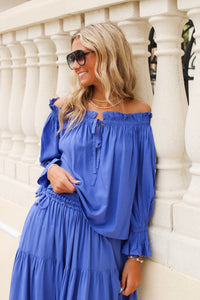 Elan - Off The Shoulder Long Sleeve Top