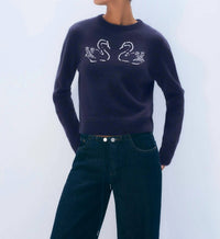 White + Warren - Cashmere Swan Crew Top