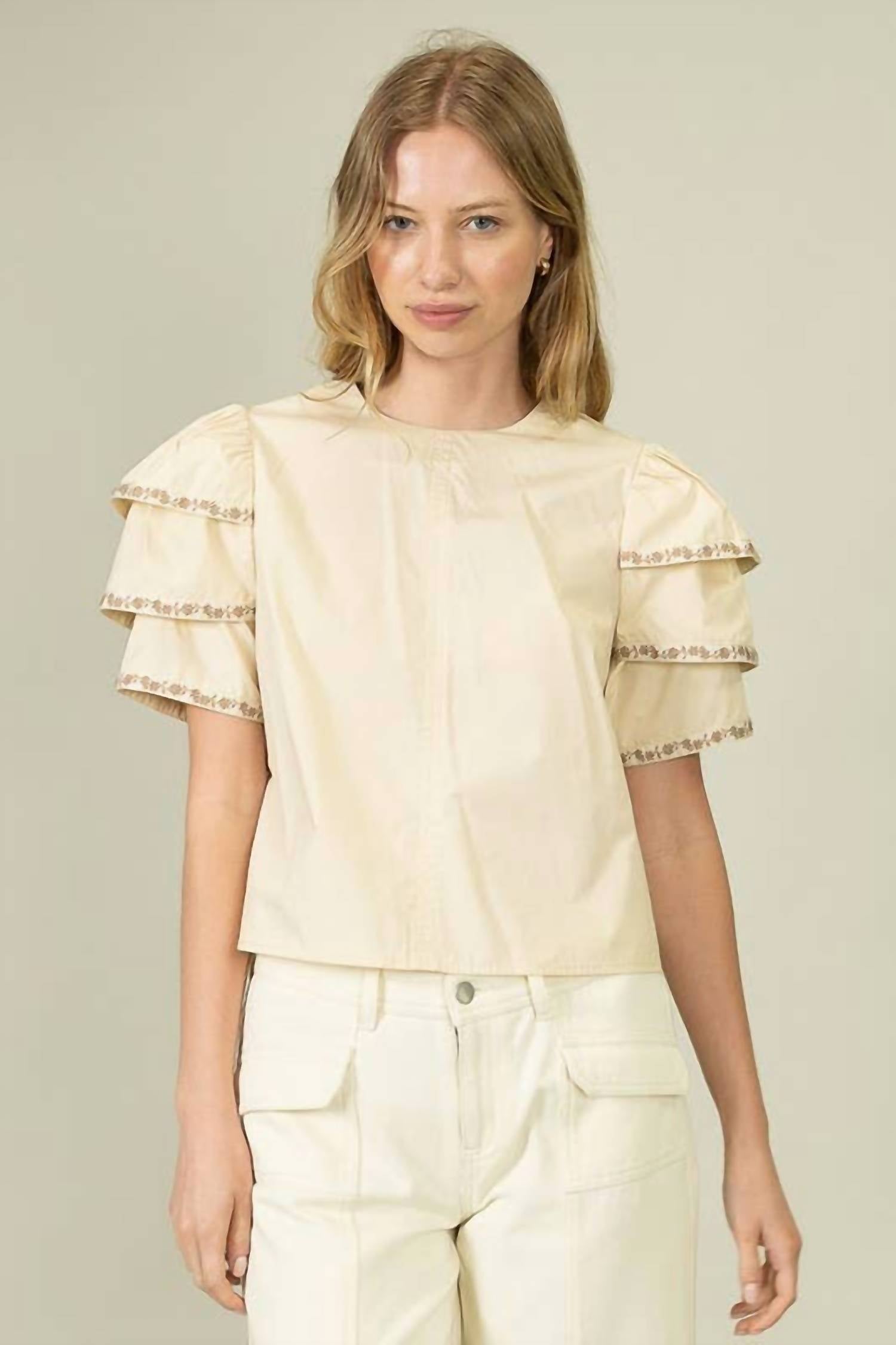 Heyson - Ruffle Sleeve Top