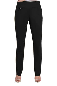 Slimsation By Multiples Pull On Ease-Y Fit Pant in black - women's pants