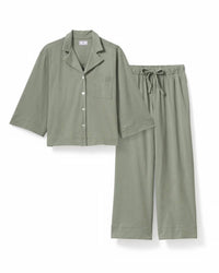 Petite Plume - Women's Olivia Wide Leg Pima Pajamas