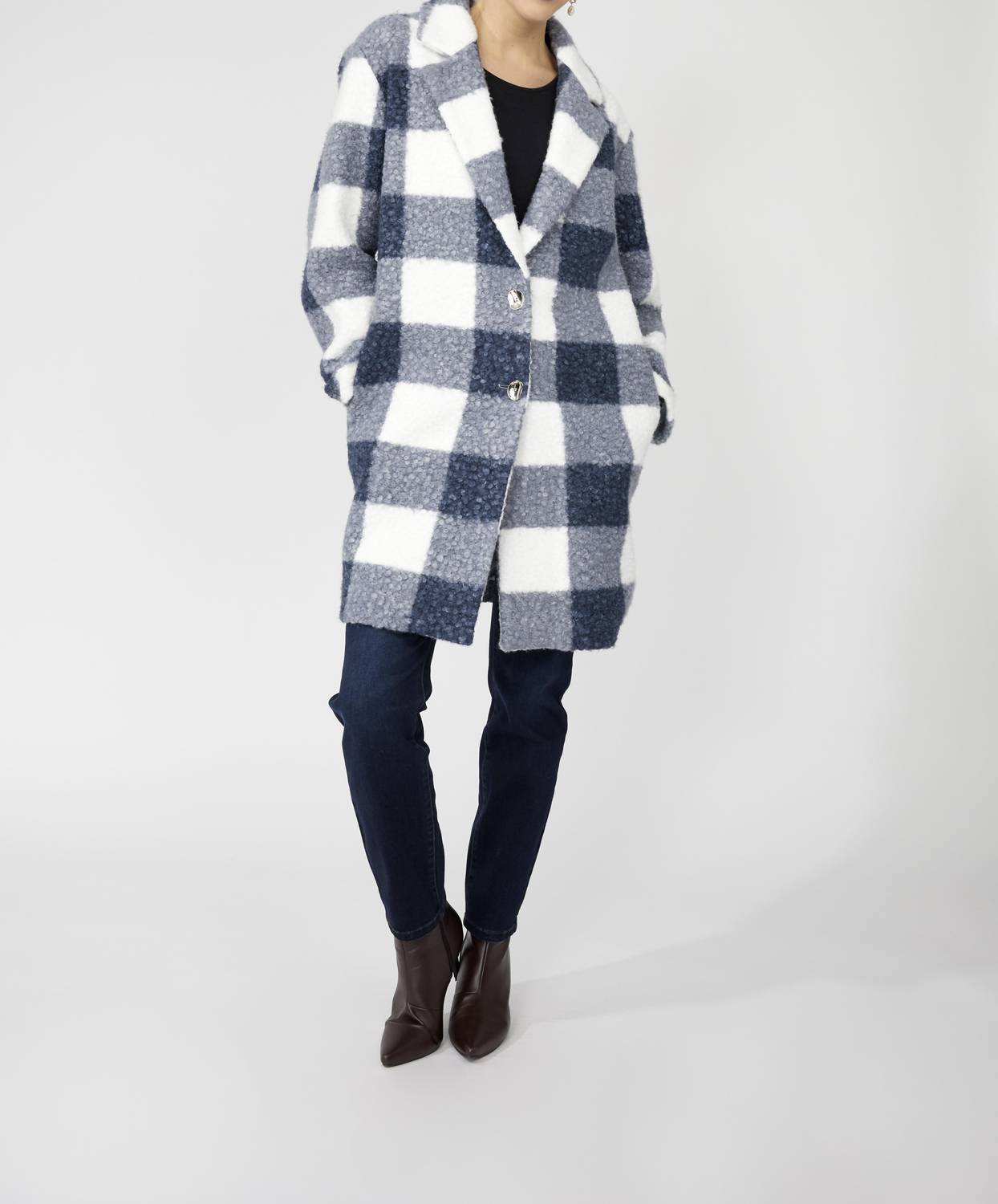 Frank Lyman - Plaid Casual Winter Coat