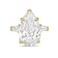 Diana M Jewels - Women's Pear & Baguette Lab-Grown Diamond Ring (2.00 Ct) - Classic