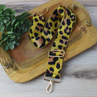 Lauren Lane - Women's Leopard Print Adjustable Crossbody Bag Strap