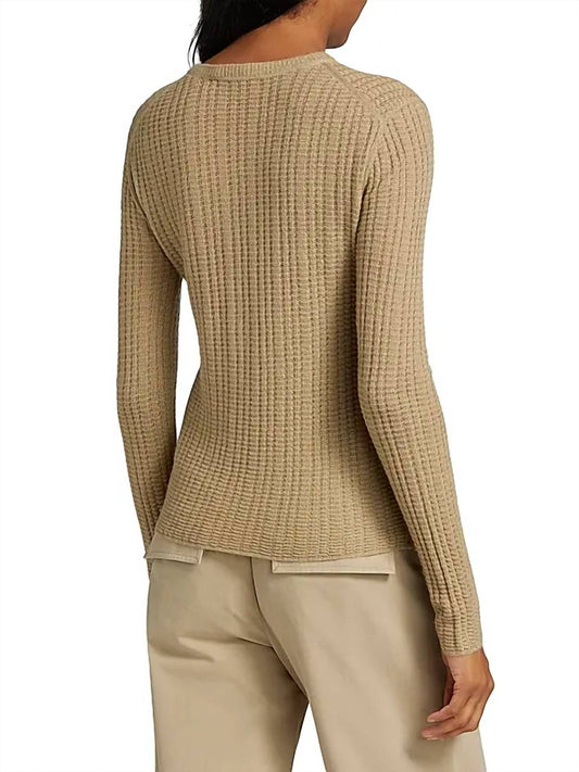 Vince - Waffle-knit Cashmere-silk Henley Top