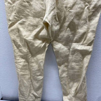 Ermenegildo Zegna Men’s Flat Front Linen Tailored Pants in ivory - men's pants - alternate view