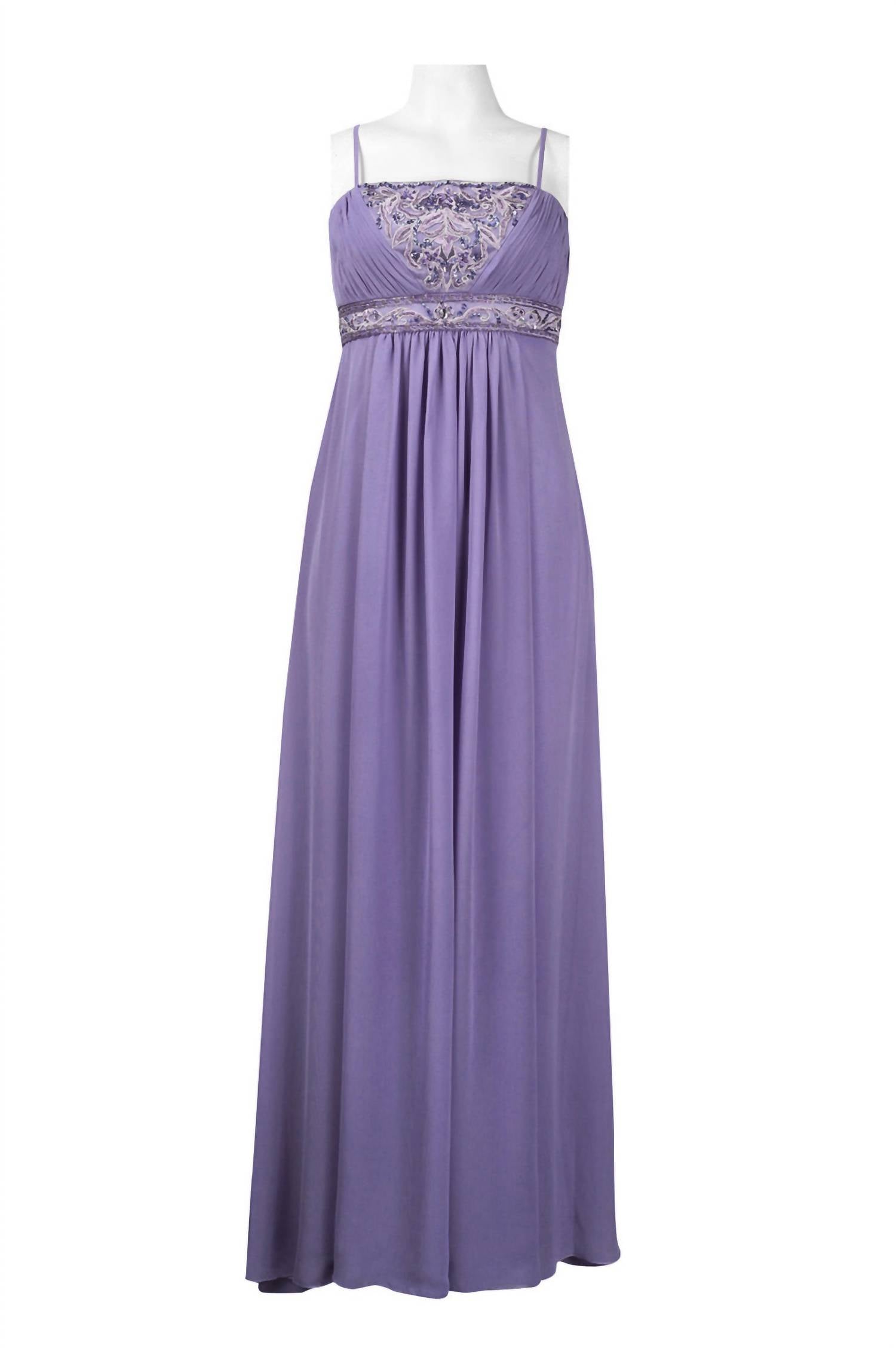 Sue Wong - Spaghetti Strap Empire Waist A Line Dress
