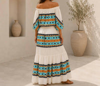 Mystery Resort - Nerissa Isle Top And Skirt Set