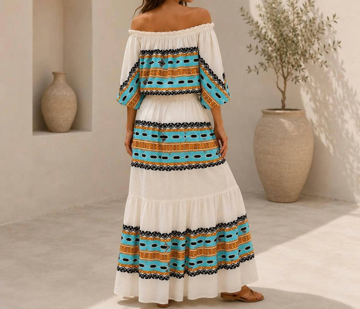 Mystery Resort - Nerissa Isle Top And Skirt Set