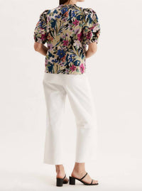 Tyler Boe - Jenna Cotton Watercolor Floral Top
